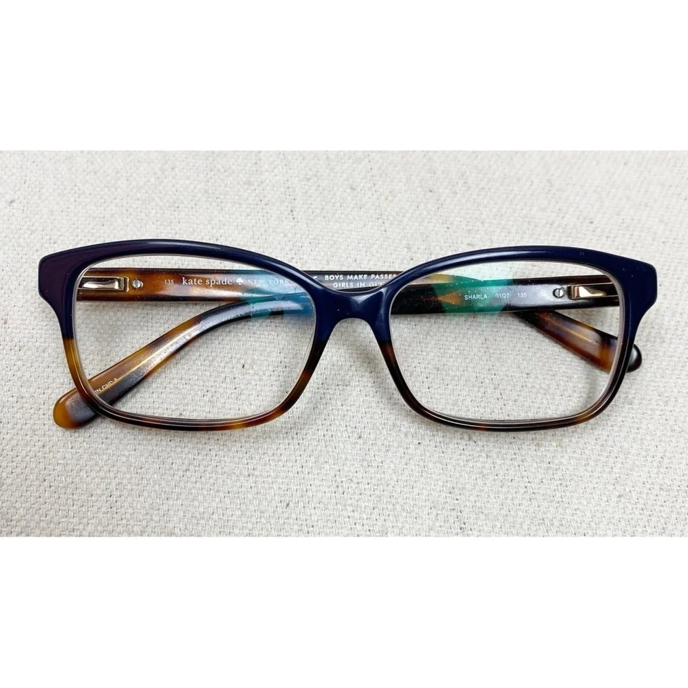 Kate Spade Sharla glasses frames Navy Tortoise